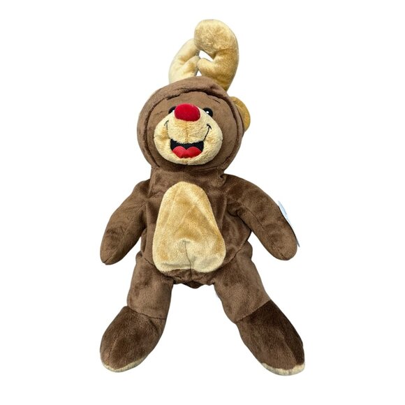 Vintage Noah's Ark Plush Toy 1998 bear reindeer Brown 15" needs stuffed READ - Picture 1 of 9